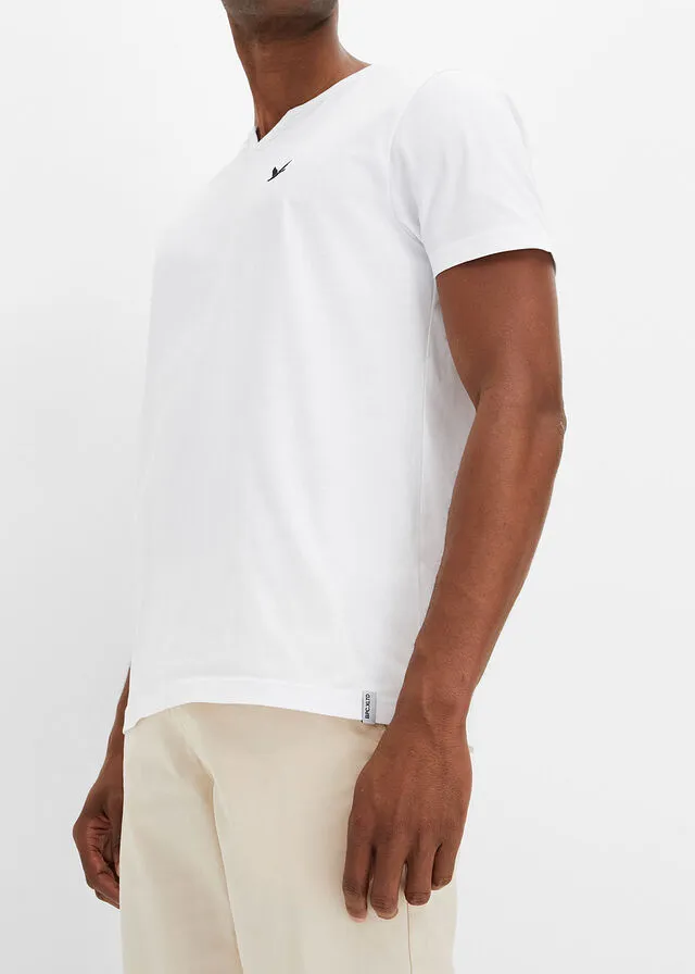 CAMISETA CON CORTE CóMODO (2 UNIDADES) BLANCONEGRO
